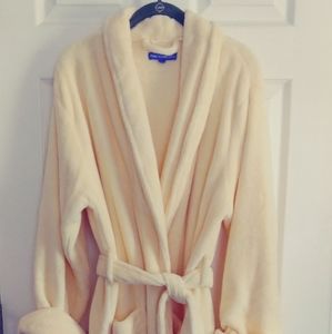 Pine Cone Hill Buttery Yellow Terry Robe OS